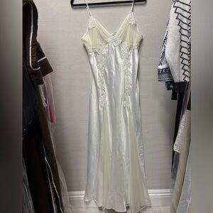 Victoria's Secret Satin White Lace Dress